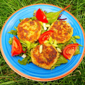 Sausage potato cakes