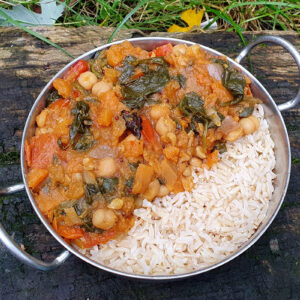 Sweet potato and chickpea curry