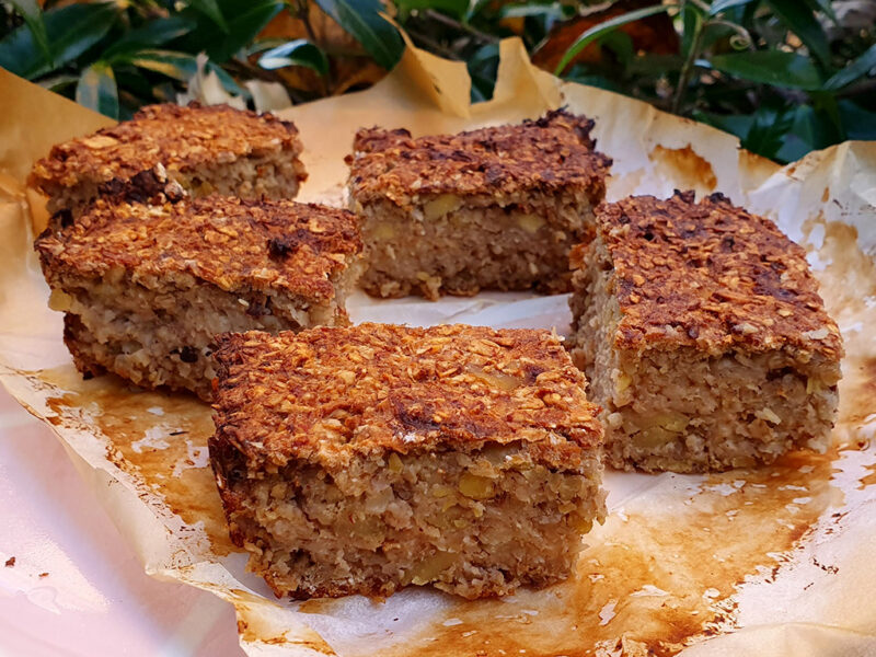 Chestnut and oat bars