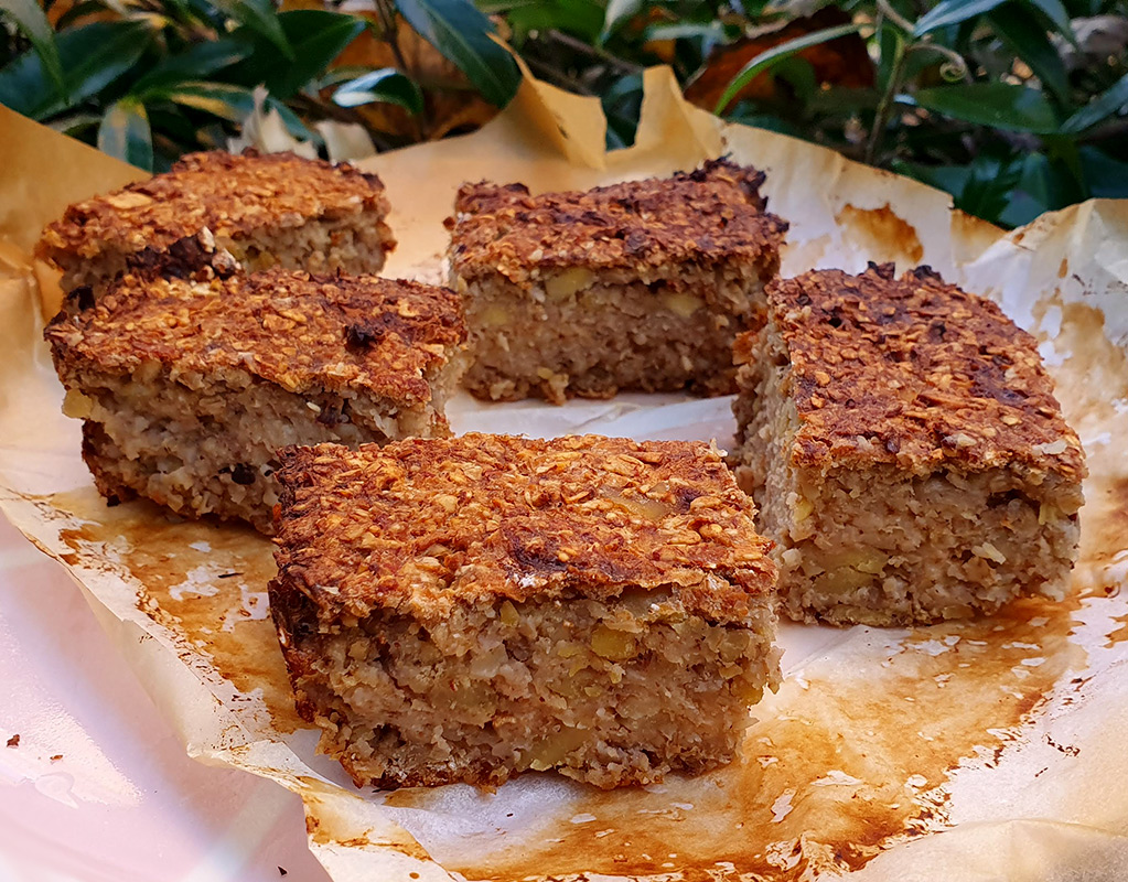 Chestnut and oat bars