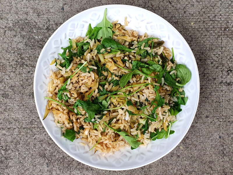 Courgette rice