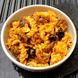 Tomato and Mascarpone pasta with mushroom