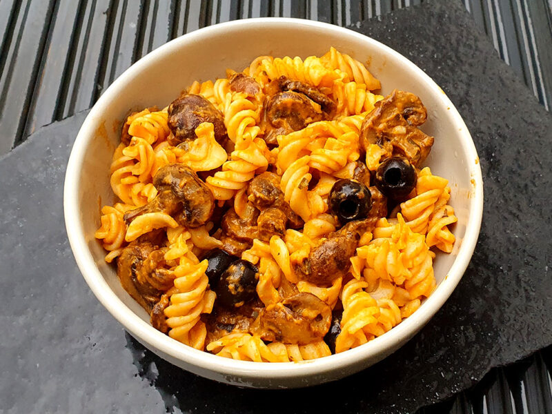 Tomato and Mascarpone pasta with mushroom