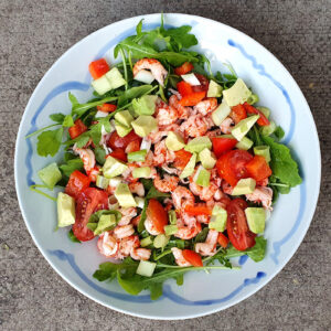 Crayfish and avocado salad