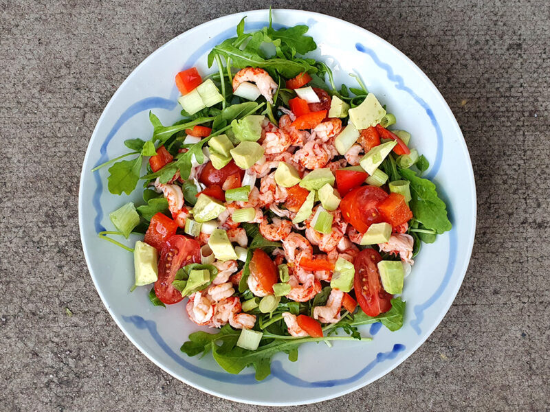 Crayfish and avocado salad