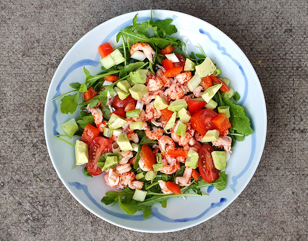 Crayfish and avocado salad