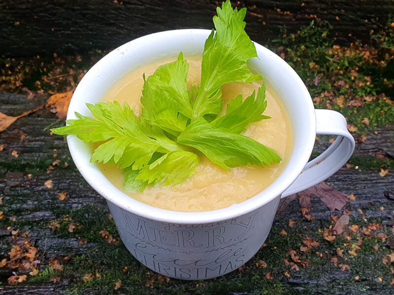 Leek and celeriac soup