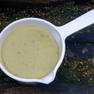 Broccoli, fennel and bean soup