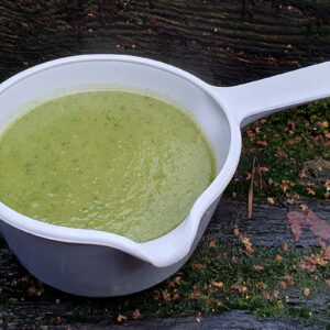 Cauliflower, broccoli and celeriac soup