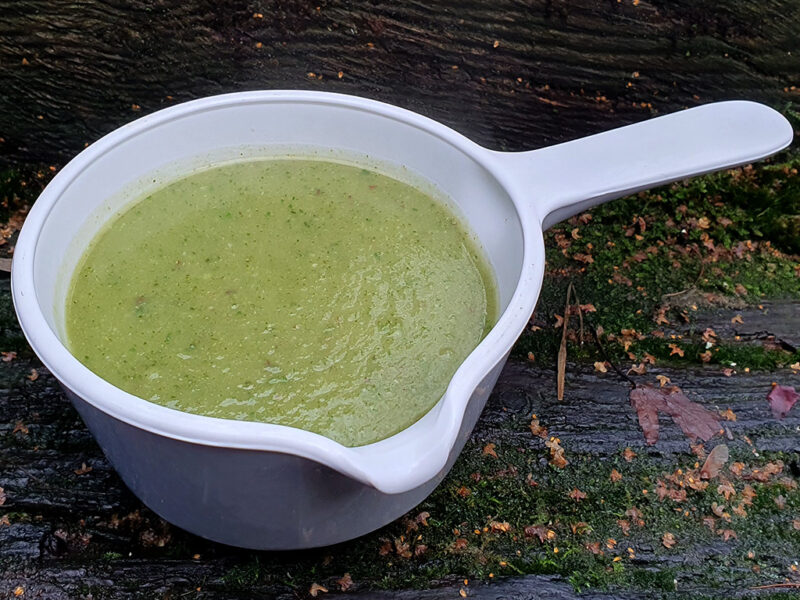 Cauliflower, broccoli and celeriac soup