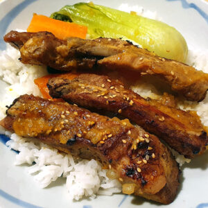 Ginger and mandarin spare ribs