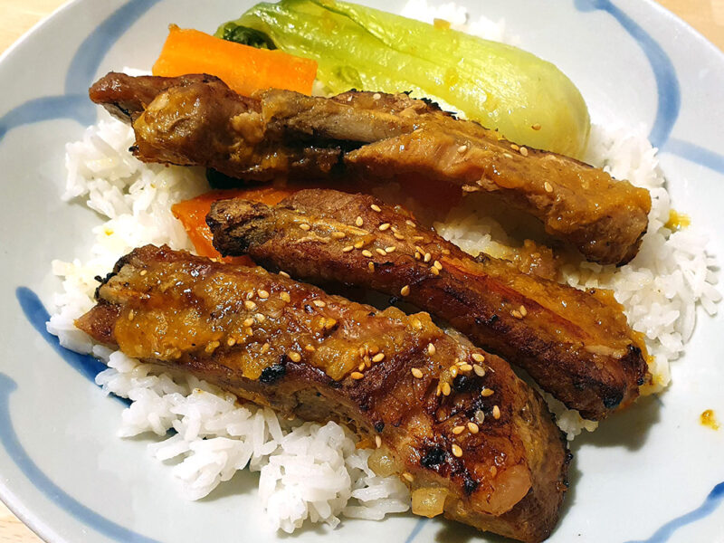 Ginger and mandarin spare ribs