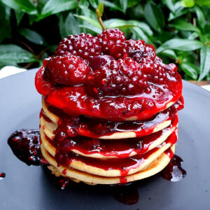 Mixed berry pancakes