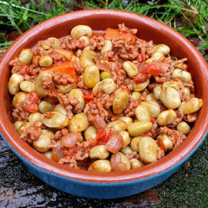 Spiced beef ragu with broad beans