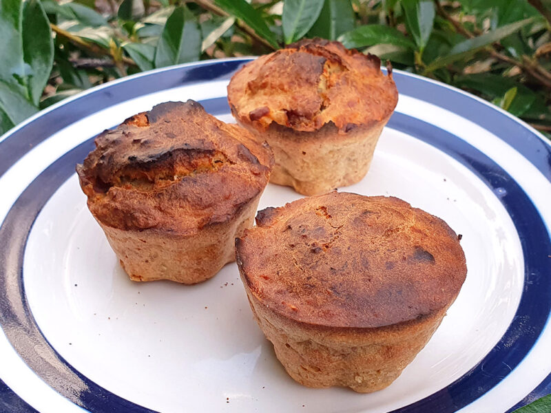 Apple and dates banana muffins