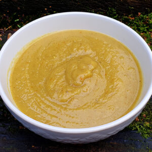 Curried celeriac and parsnip soup