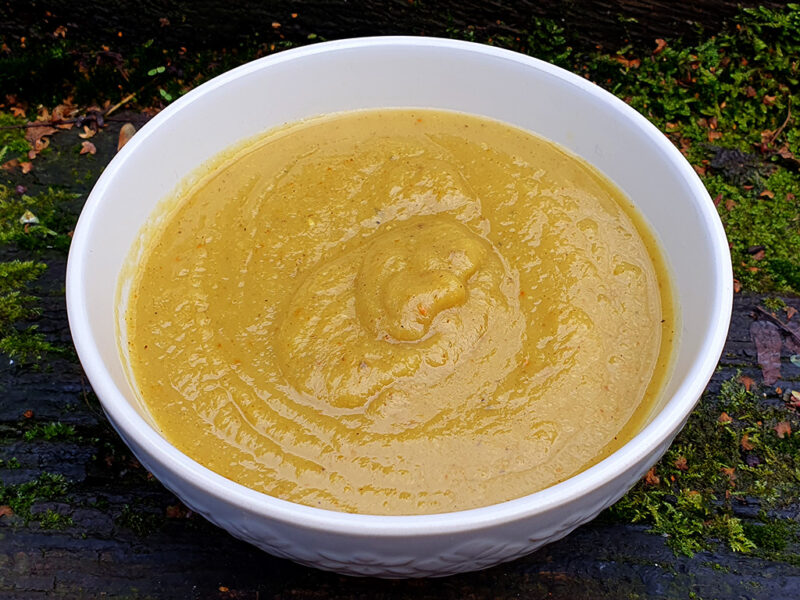 Curried celeriac and parsnip soup