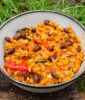 Rice with sweet potatoes and beans