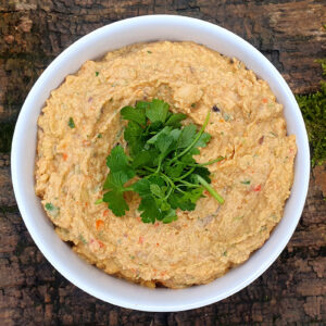 Roast pepper and onion hummus