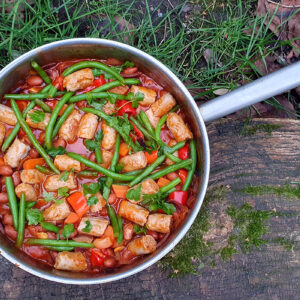 Sausage and beans stew