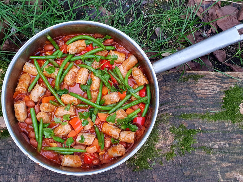 Sausage and beans stew