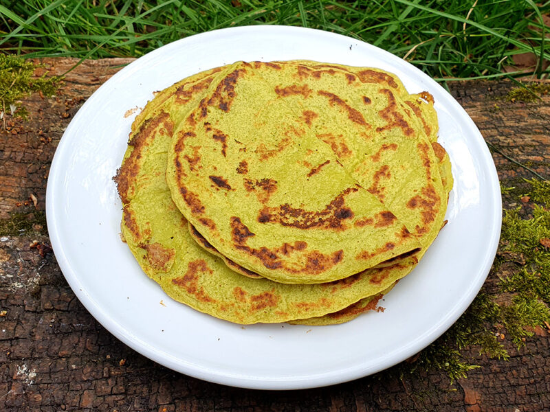 Courgette and lentil wraps