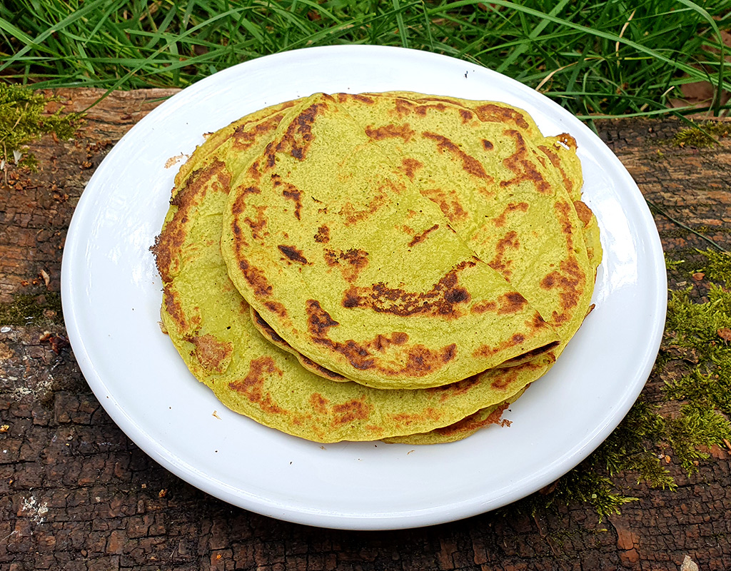 Courgette and lentil wraps