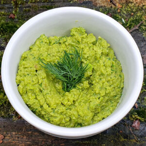 Green pea and dill spread