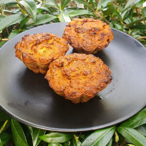 Healthy carrot and mandarin muffins