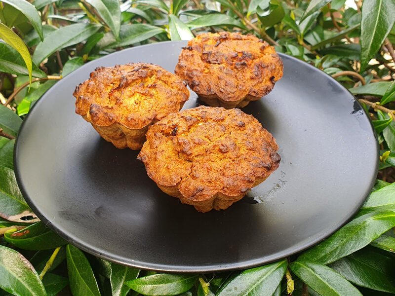 Healthy carrot and mandarin muffins