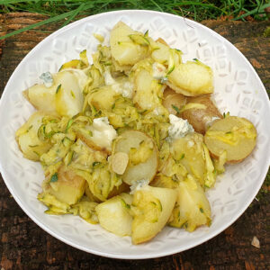 Sauteed potatoes with courgette