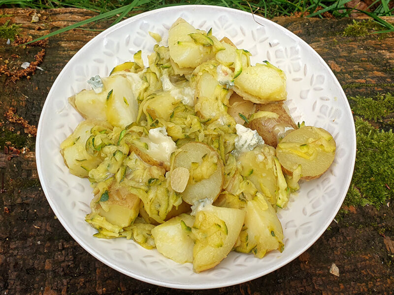 Sauteed potatoes with courgette