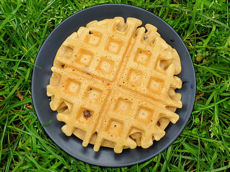 Spiced gluten-free carrot waffles