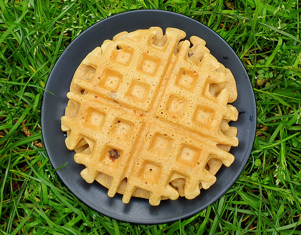 Spiced gluten-free carrot waffles