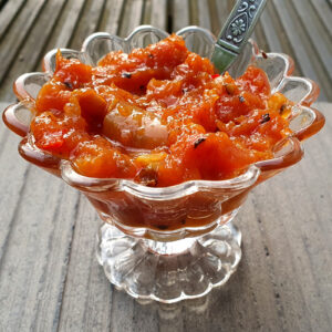 Spicy papaya chutney