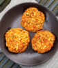 Vegan courgette and bean patties