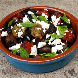 Sauteed mushroom with feta