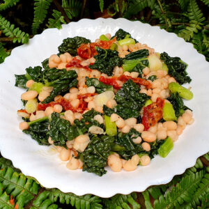 Beans and cavolo nero salad