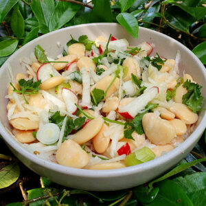 Butter bean and kohlrabi salad