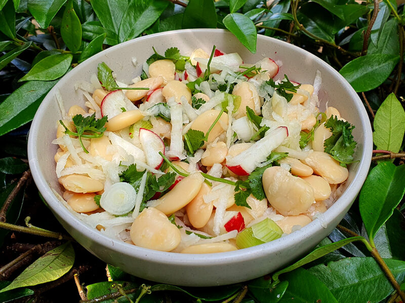 Butter bean and kohlrabi salad