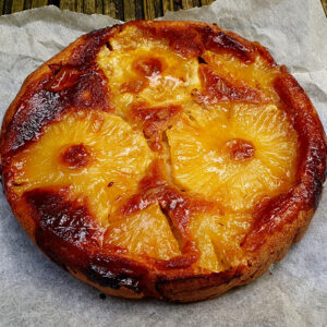 Pineapple and ginger upside-down cake