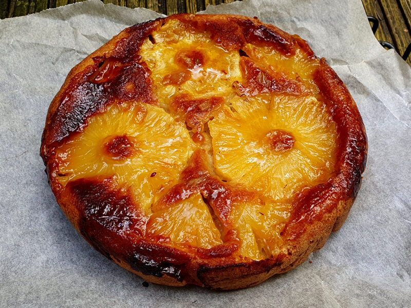 Pineapple and ginger upside-down cake