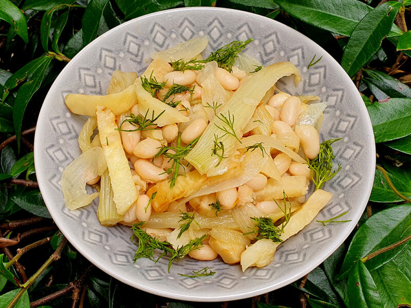 Fennel, celeriac and beans