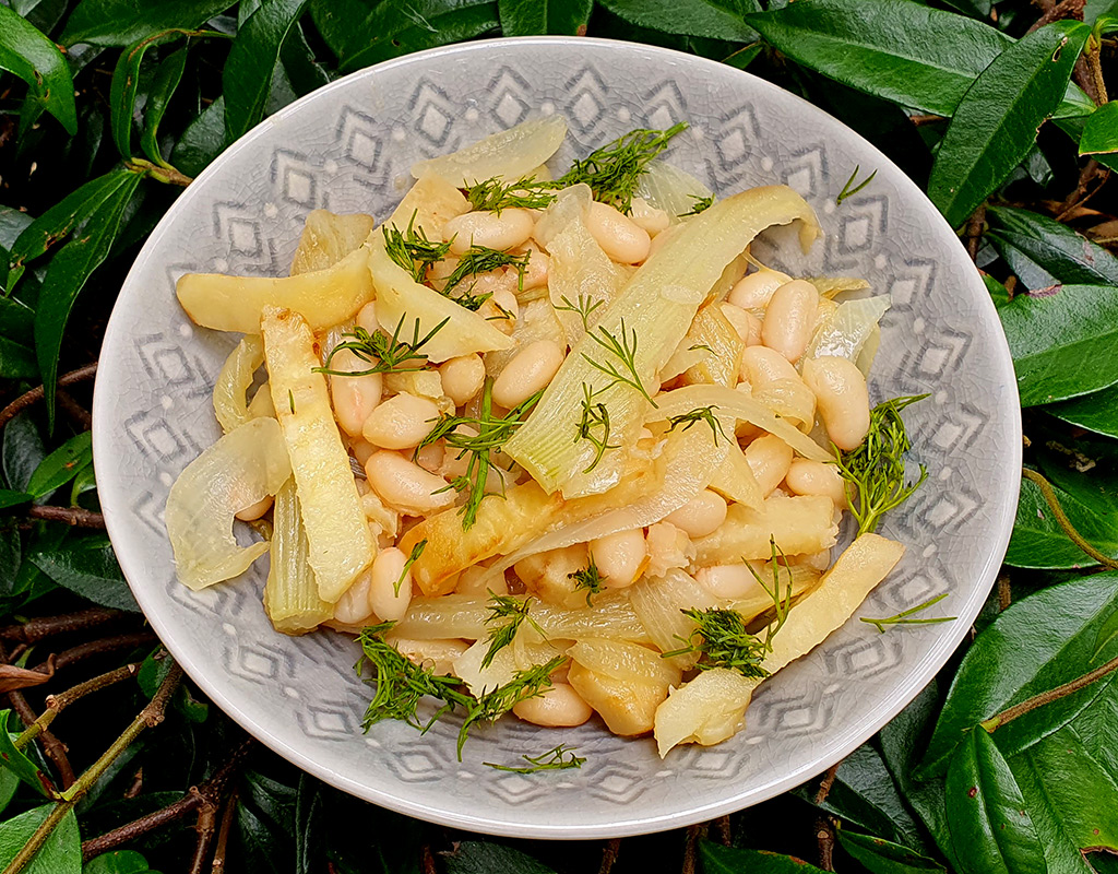 Fennel, celeriac and beans