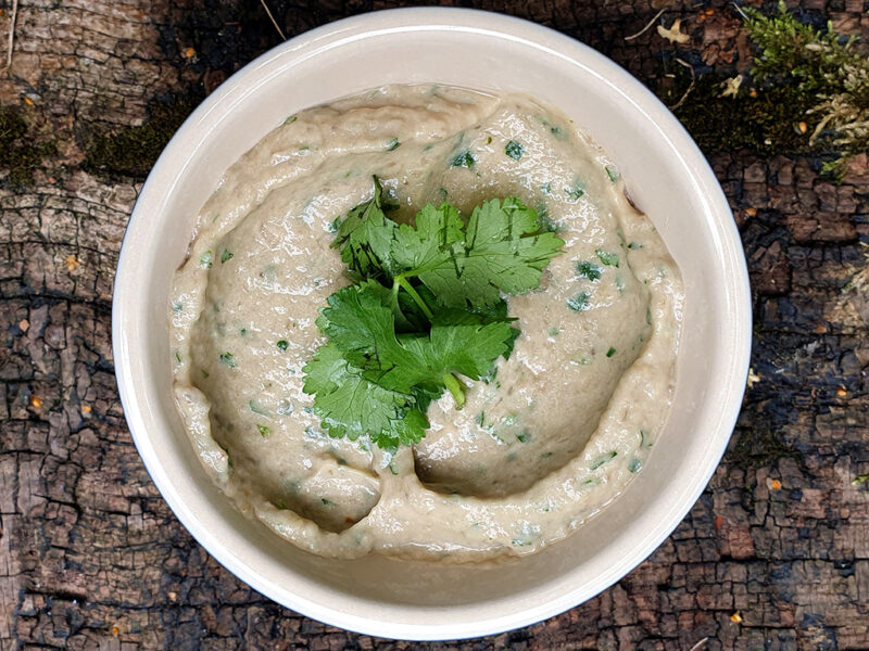 Roasted garlic baba ganoush