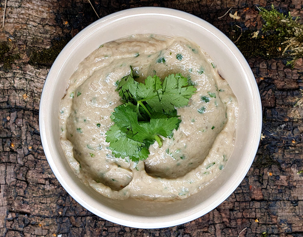 Roasted garlic baba ganoush