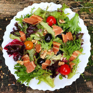 Balsamic salad with bacon