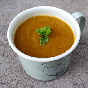 Carrot, spinach and watercress soup