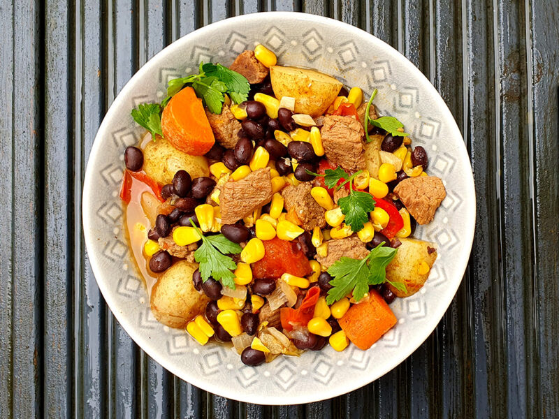 Mexican-style beef soup