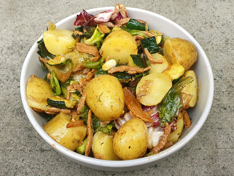 Potato and Quorn salad